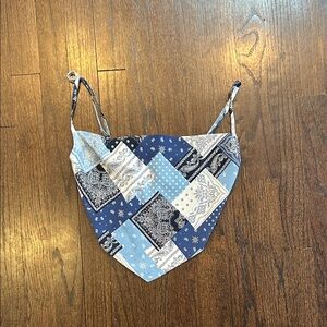 Et Clet Women’s Patchwork Bandana Top Size Small
